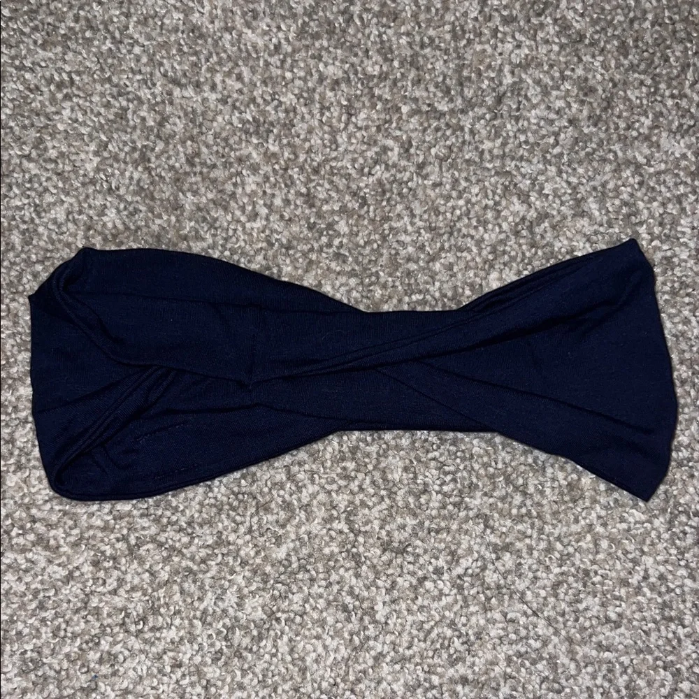 Navy Blue Twisted‎ Headband